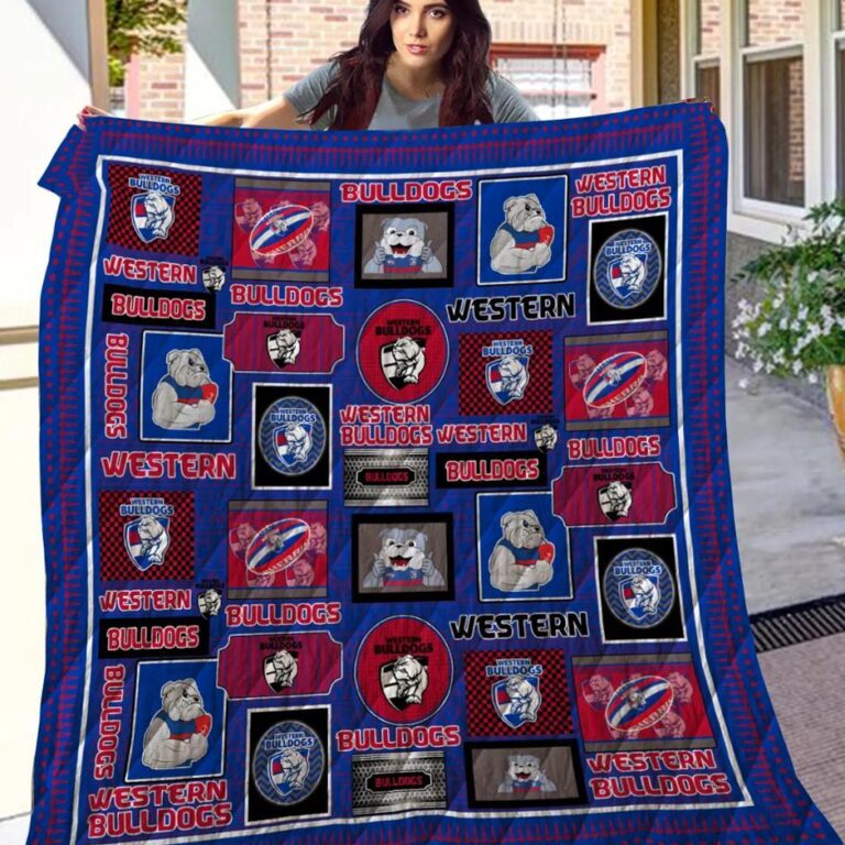 AFL Western Bulldogs Quilt Blanket V3