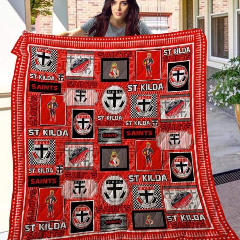 AFL St Kilda Saints Quilt Blanket V2