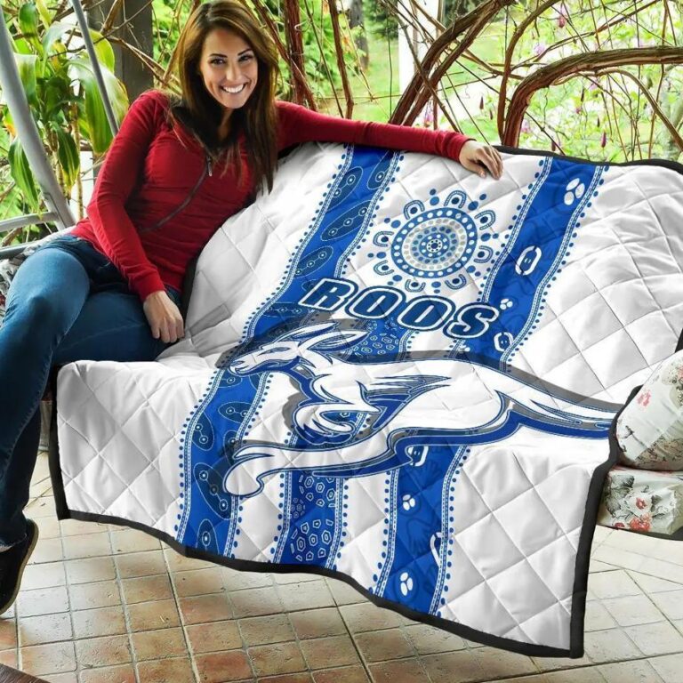 AFL North Melbourne Kangaroos Indigenous Quilt Blanket