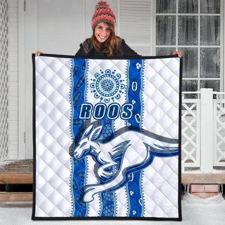 AFL North Melbourne Kangaroos Indigenous Quilt Blanket