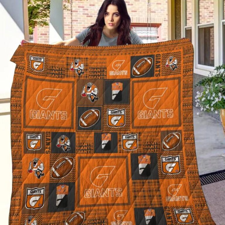 AFL Greater Western Sydney Giants Quilt Blanket V2