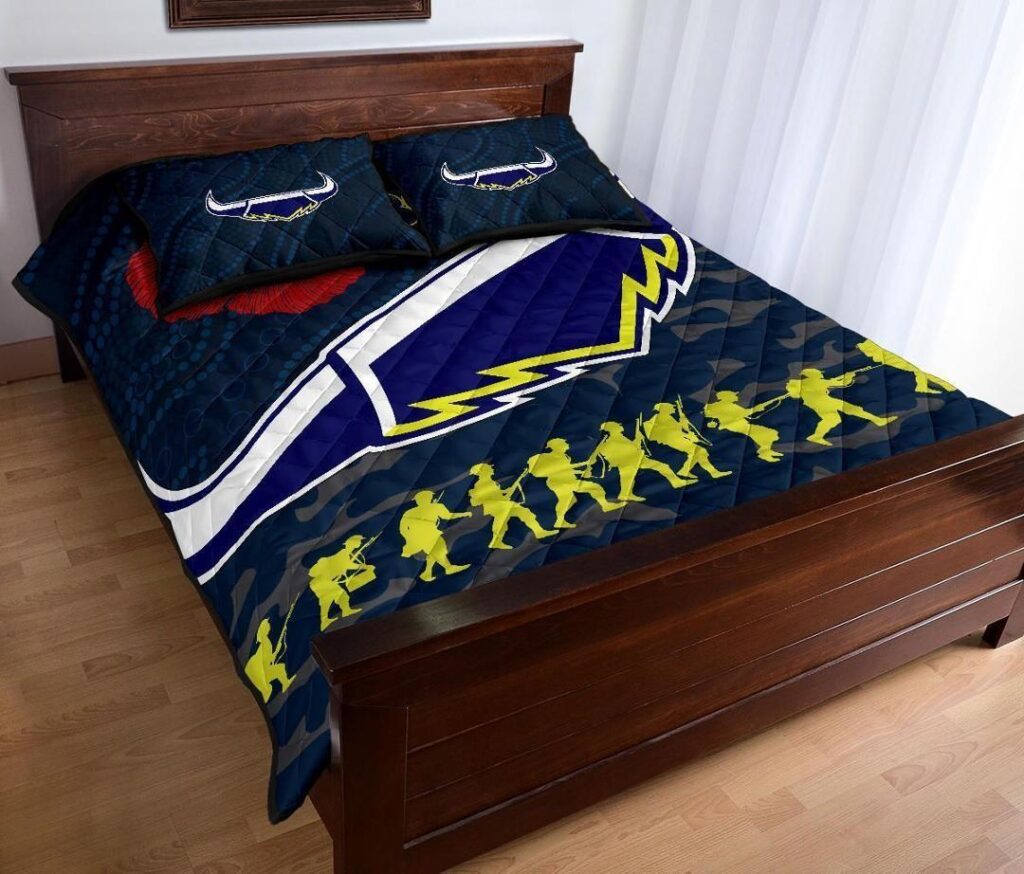 NRL Cowboys Quilt Bed Set Anzac Country Style