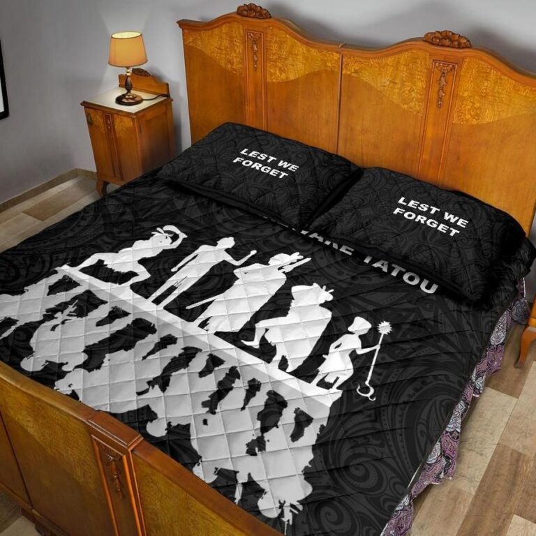 NRL Lest We Forget New Zealand Warriors Anzac Quilt Bed Set