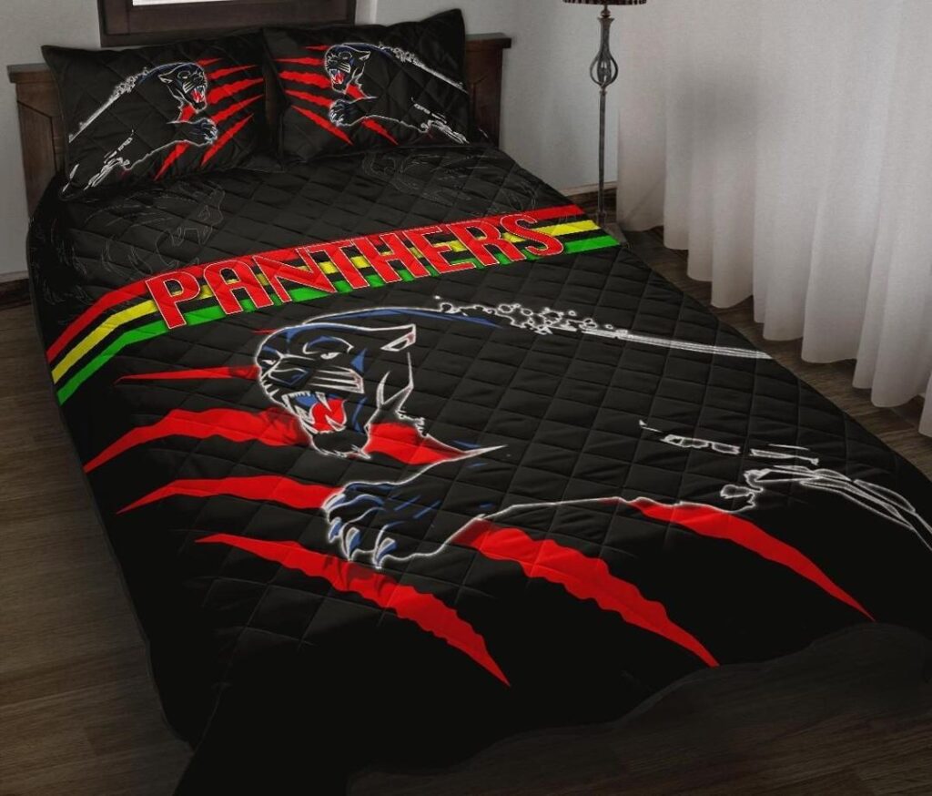 NRL Panthers Quilt Bed Set Claws