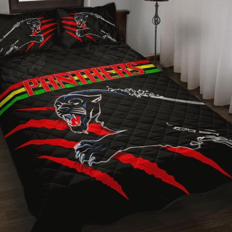 NRL Panthers Quilt Bed Set Claws