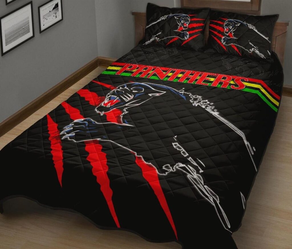 NRL Panthers Quilt Bed Set Claws