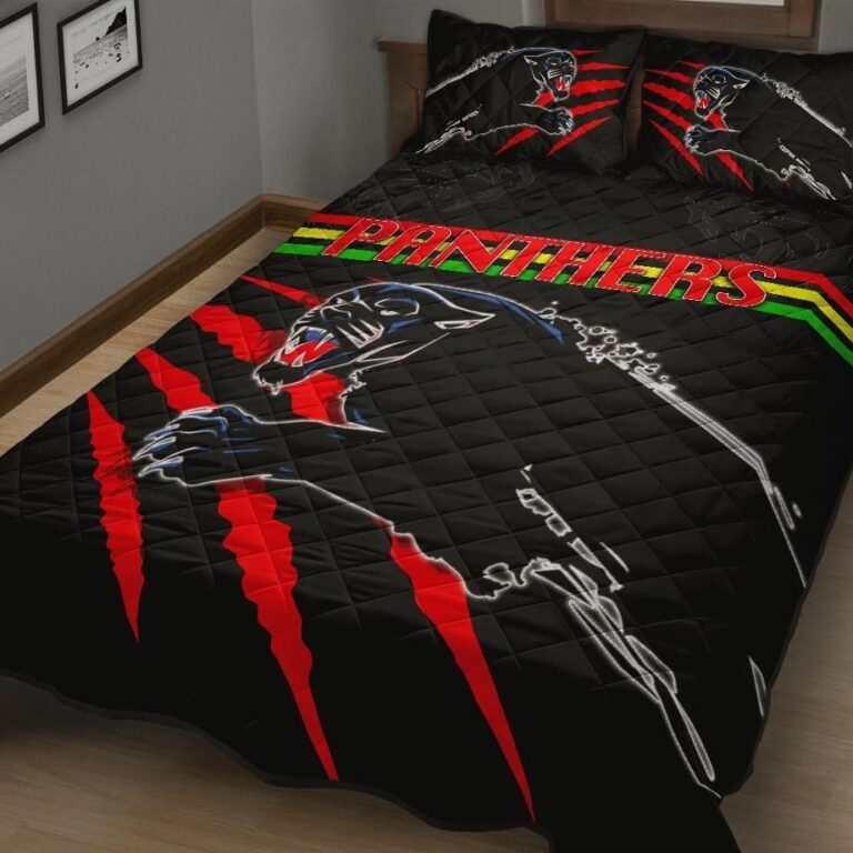 NRL Panthers Quilt Bed Set Claws