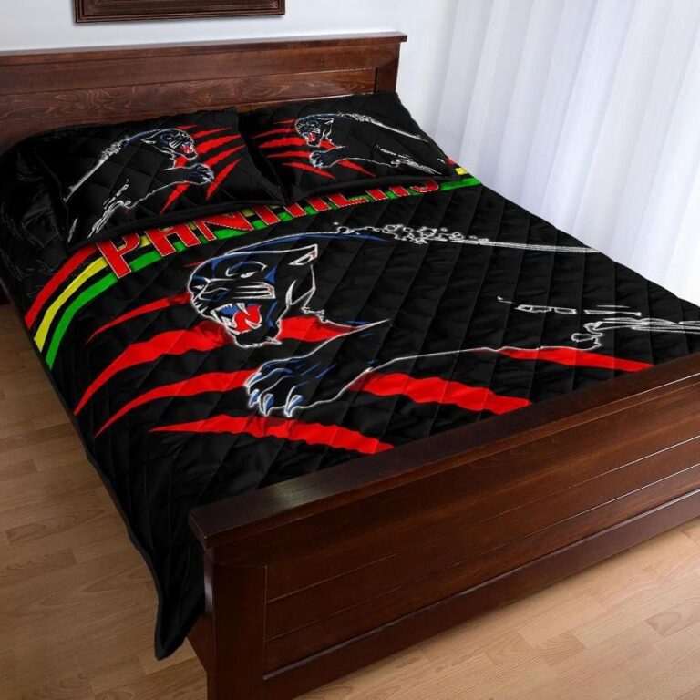 NRL Panthers Quilt Bed Set Claws