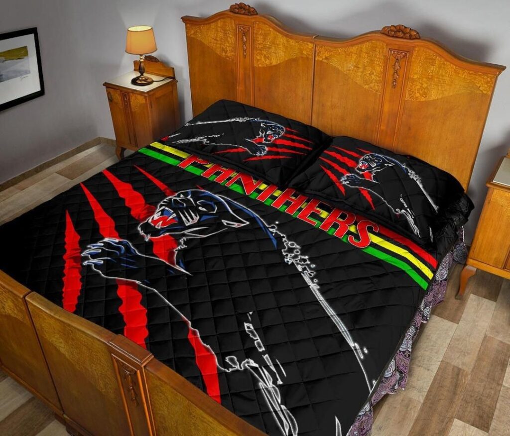 NRL Panthers Quilt Bed Set Claws