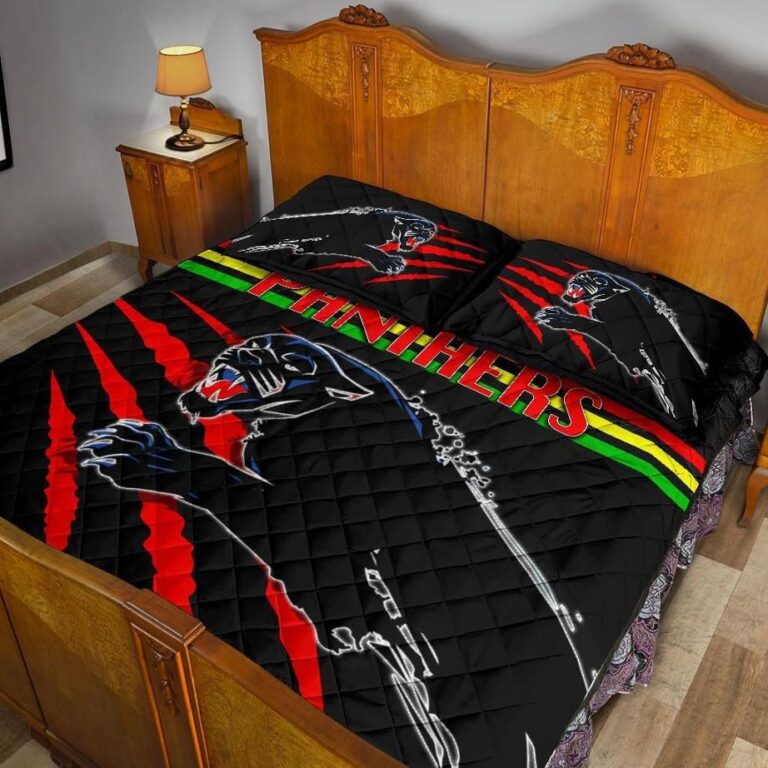 NRL Panthers Quilt Bed Set Claws