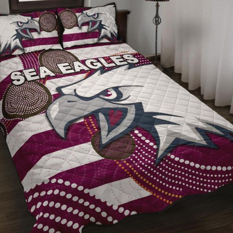 NRL Sea Eagles Quilt Bed Set Aboriginal