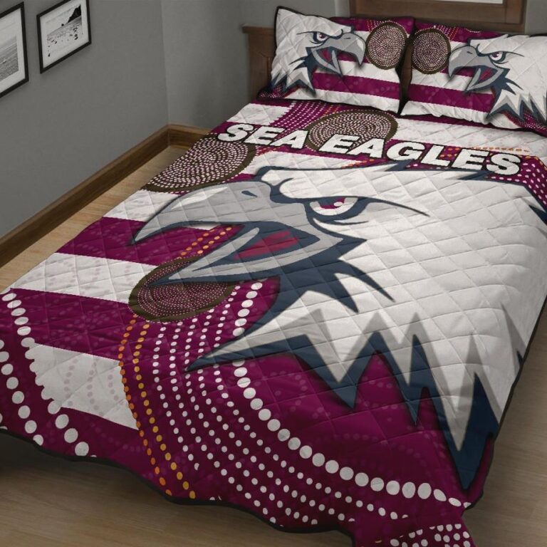 NRL Sea Eagles Quilt Bed Set Aboriginal
