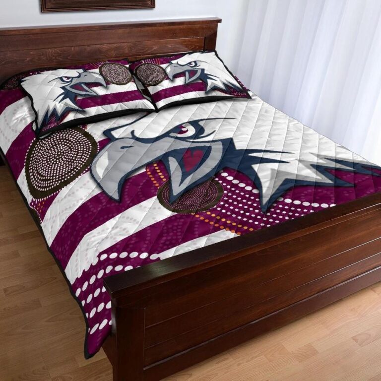 NRL Sea Eagles Quilt Bed Set Aboriginal