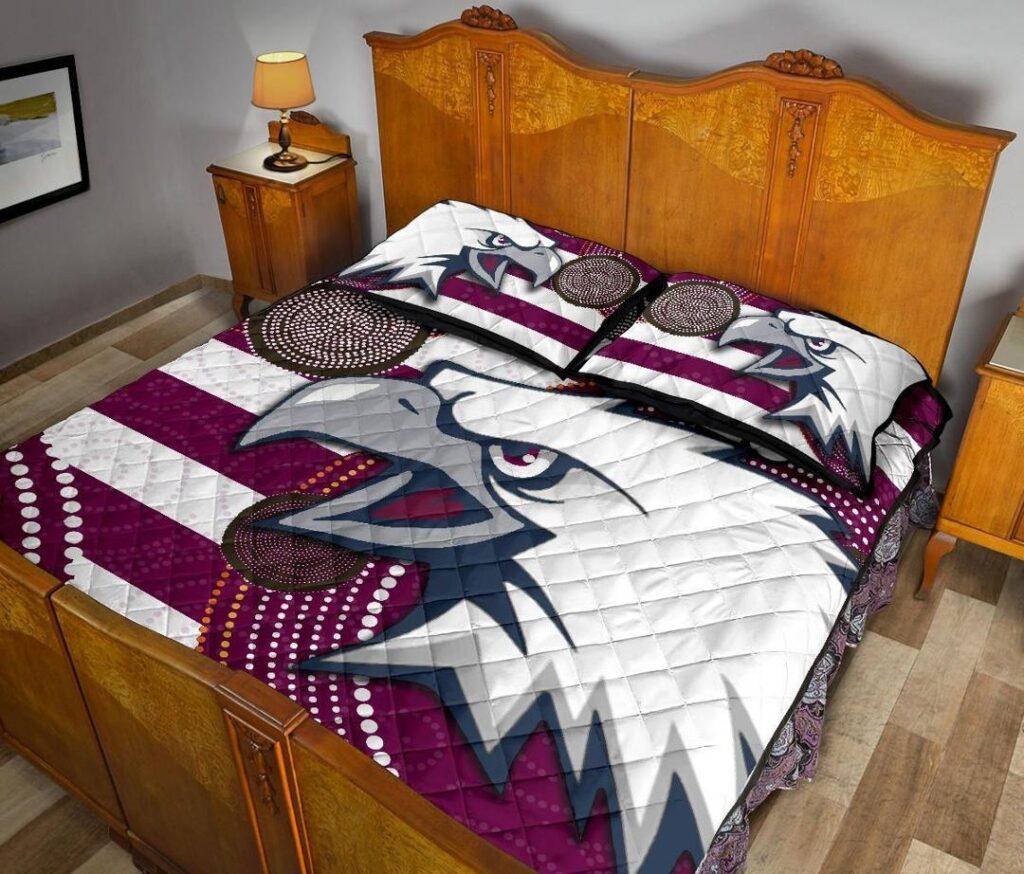 NRL Sea Eagles Quilt Bed Set Aboriginal