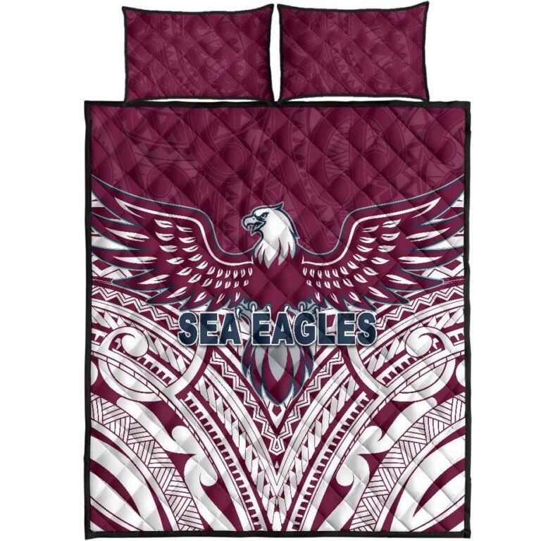 NRL Warringah Quilt Bed Set Sea Eagles Multicultural
