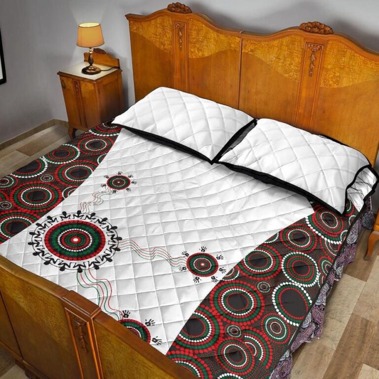 NRL South Sydney Quilt Bed Set Indigenous Rabbitohs