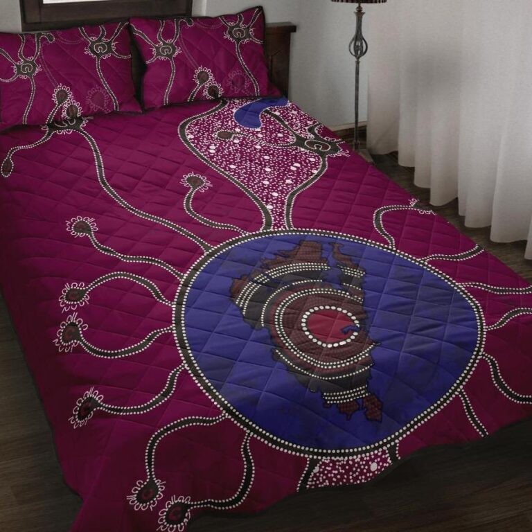 NRL Sea Eagles Quilt Bed Set Aboriginal Map