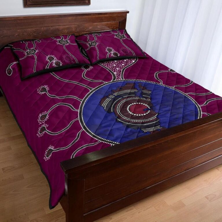 NRL Sea Eagles Quilt Bed Set Aboriginal Map