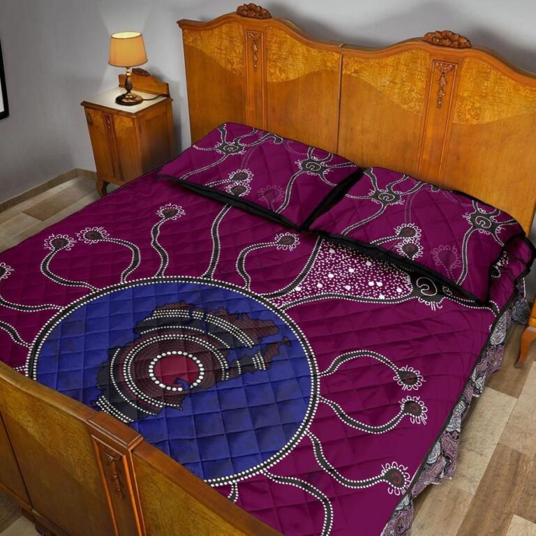 NRL Sea Eagles Quilt Bed Set Aboriginal Map
