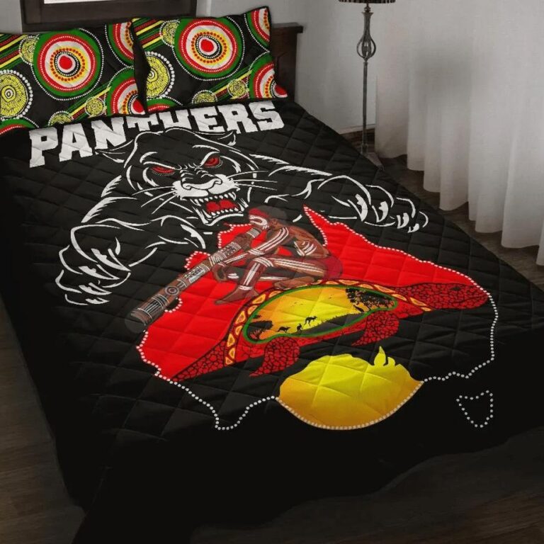 NRL Panthers Quilt Bed Set Special Map