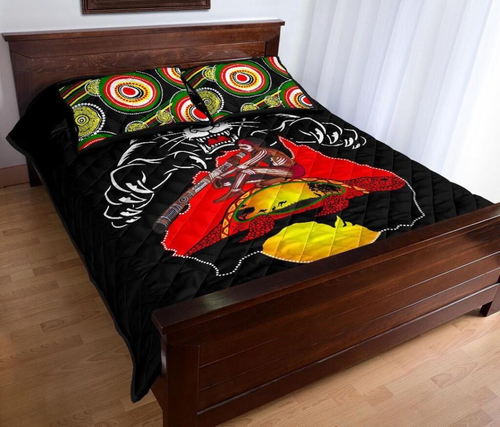 NRL Panthers Quilt Bed Set Special Map
