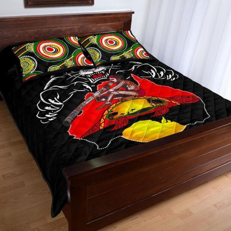 NRL Panthers Quilt Bed Set Special Map