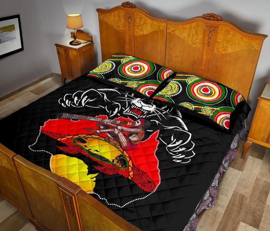 NRL Panthers Quilt Bed Set Special Map