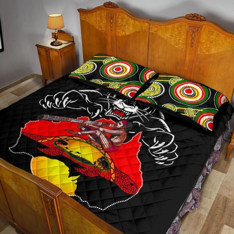 NRL Panthers Quilt Bed Set Special Map