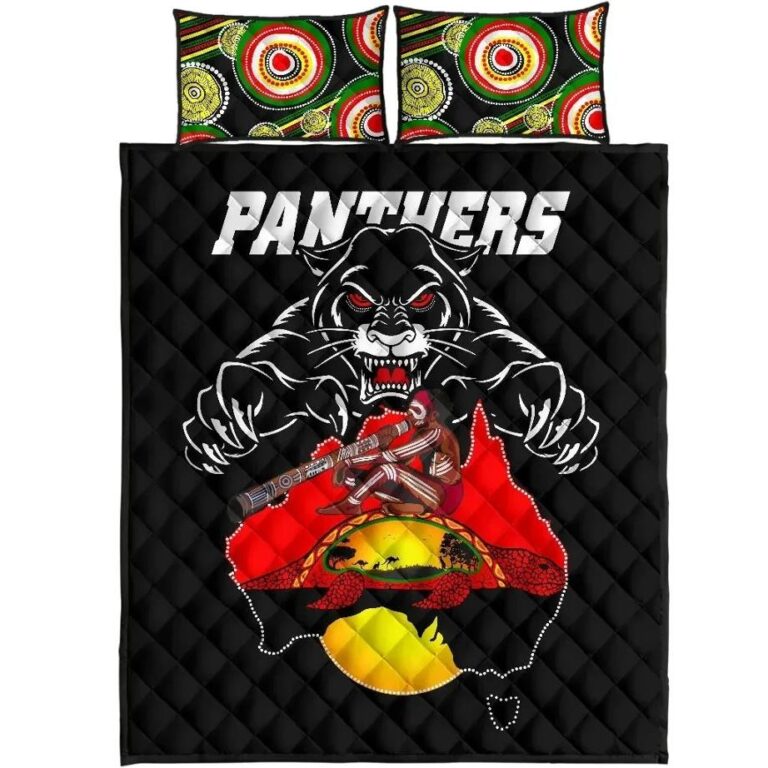 NRL Panthers Quilt Bed Set Special Map