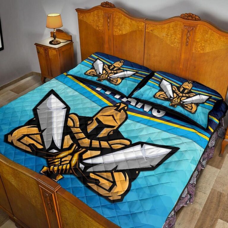 NRL Gold Coast Quilt Bed Set Titans Gladiator