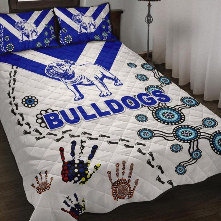 NRL Canterbury-Bankstown Bulldogs Quilt Bed Set Indigenous