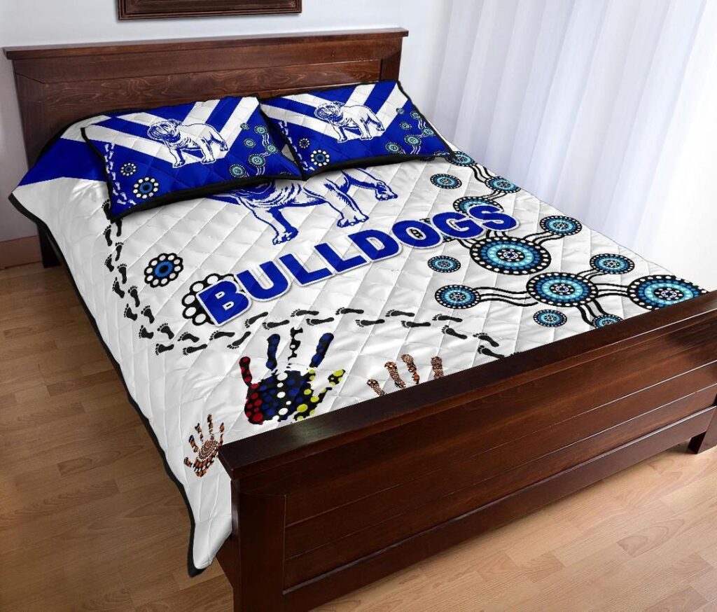 NRL Canterbury-Bankstown Bulldogs Quilt Bed Set Indigenous
