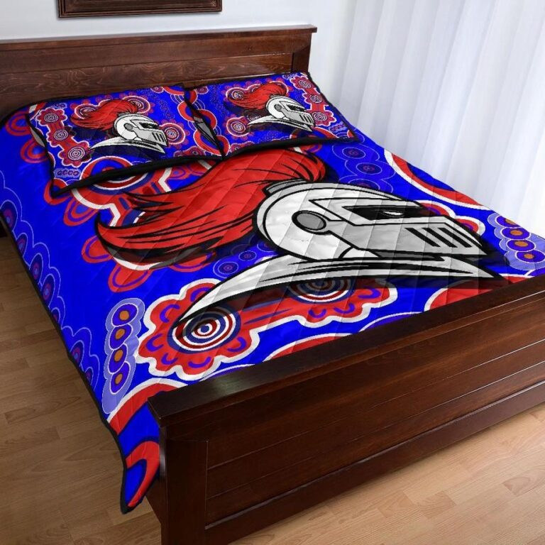 NRL Newcastle Knights Quilt Bed Set Indigenous