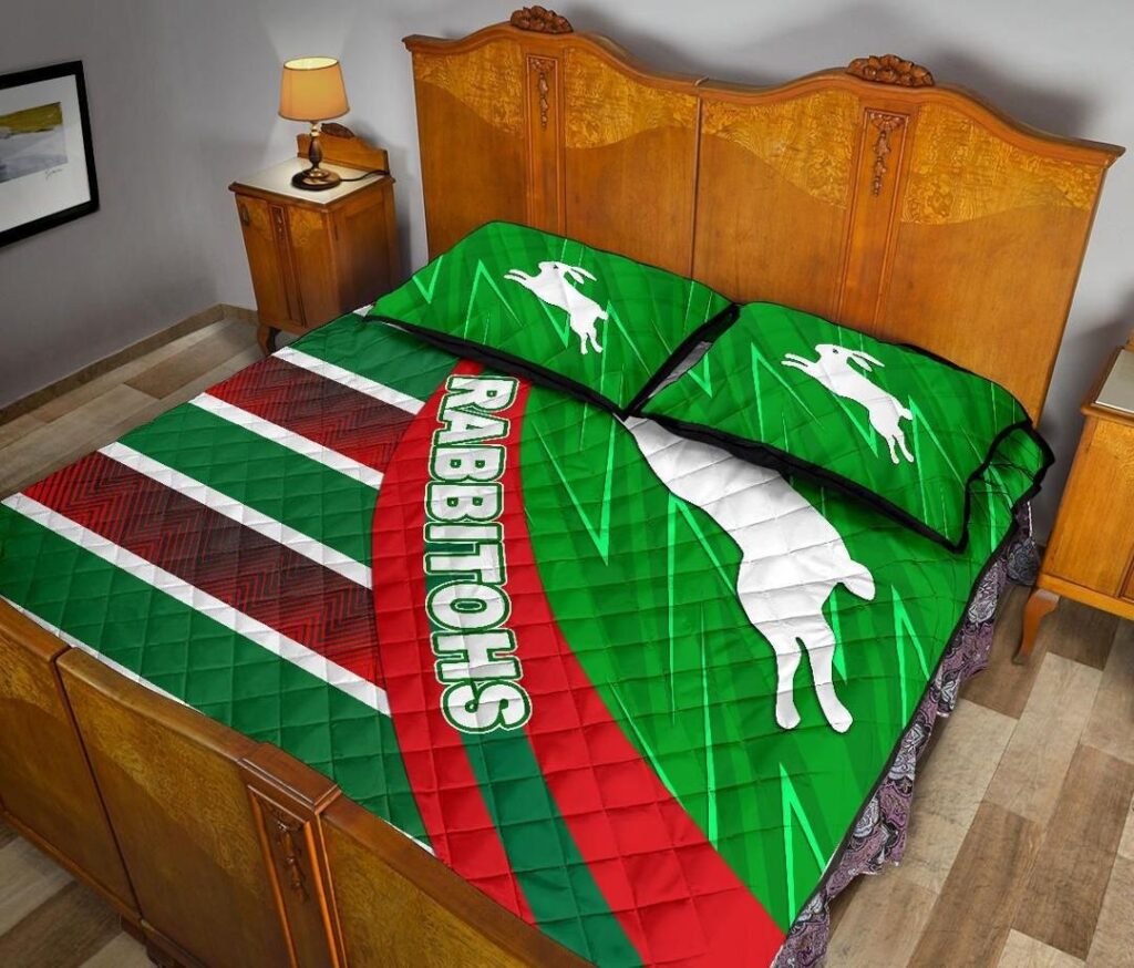 NRL South Sydney Rabbitohs Quilt Bed Set Victorian Vibes