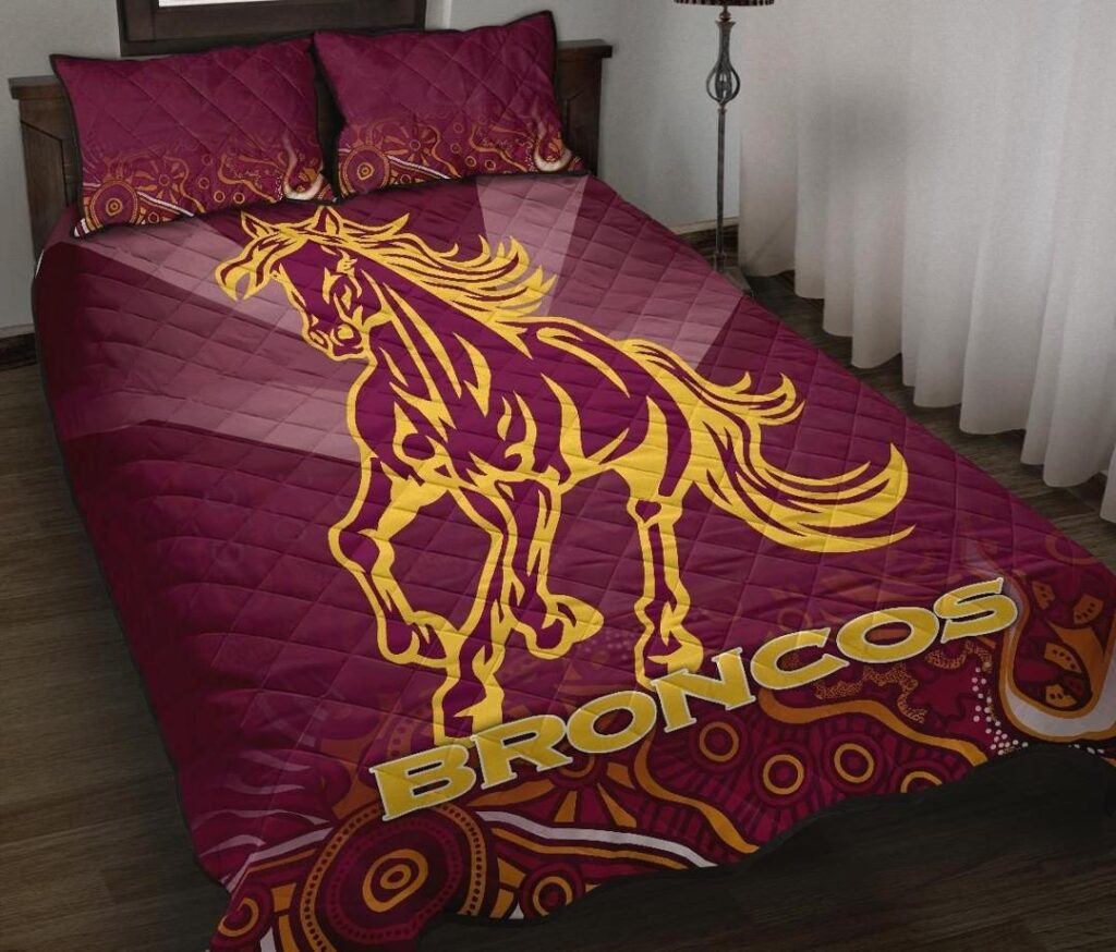NRL Brisbane Broncos Indigenous Quilt Bed Set
