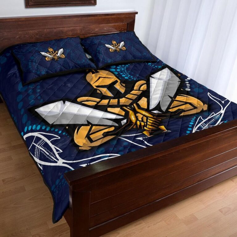 NRL Gold Coast Quilt Bed Set Titans Gladiator Indigenous
