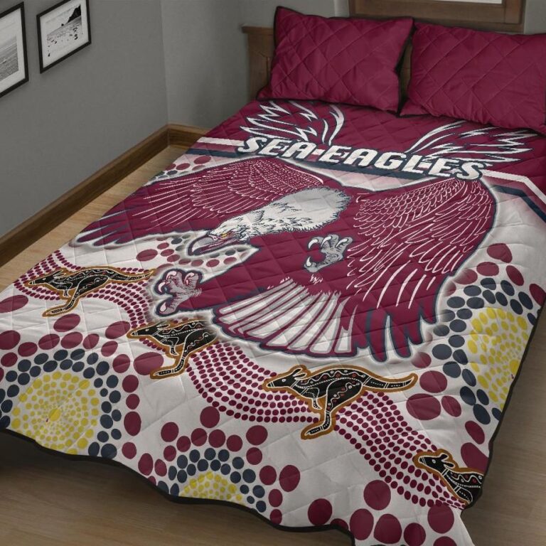 NRL Sea Eagles Quilt Bed Set Special Indigenous