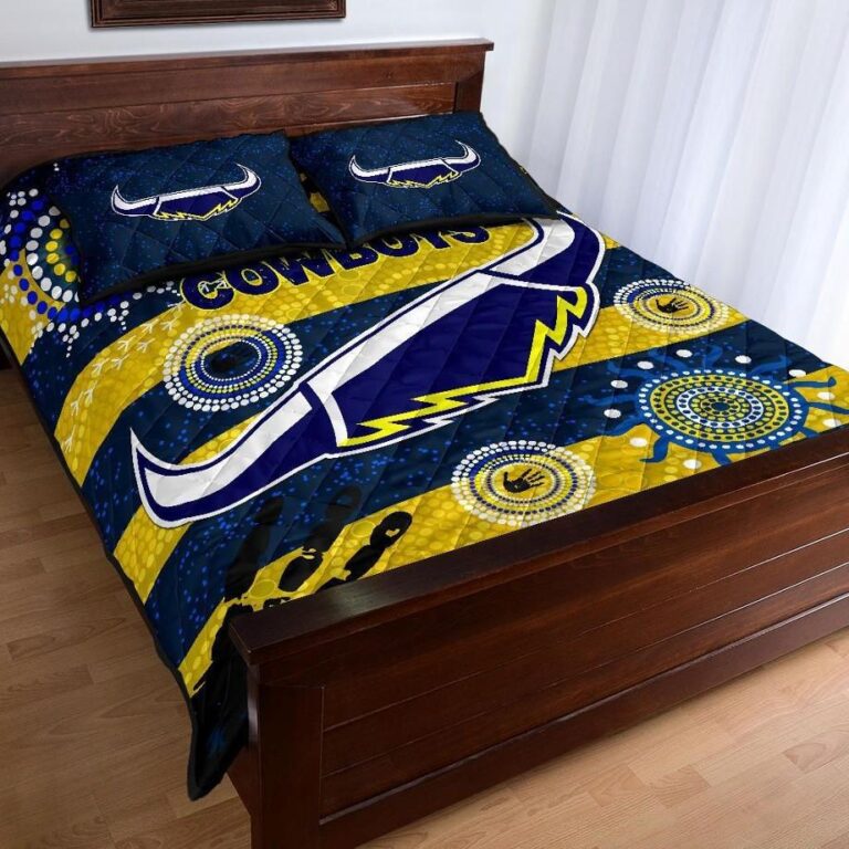 NRL Cowboys Quilt Bed Set Indigenous Country Style