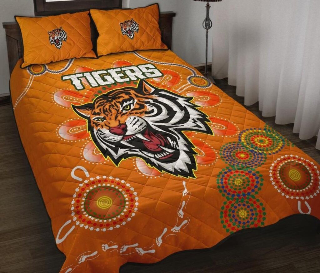 NRL Naidoc Wests Tigers Quilt Bed Set Aboriginal