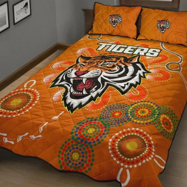 NRL Naidoc Wests Tigers Quilt Bed Set Aboriginal