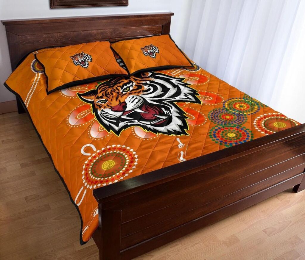NRL Naidoc Wests Tigers Quilt Bed Set Aboriginal