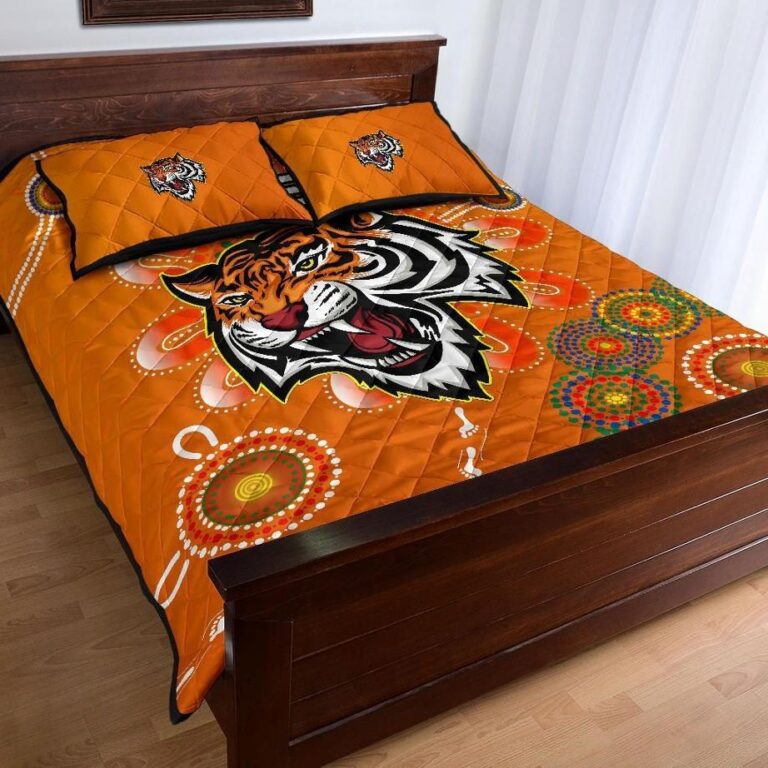 NRL Naidoc Wests Tigers Quilt Bed Set Aboriginal