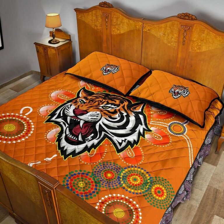 NRL Naidoc Wests Tigers Quilt Bed Set Aboriginal