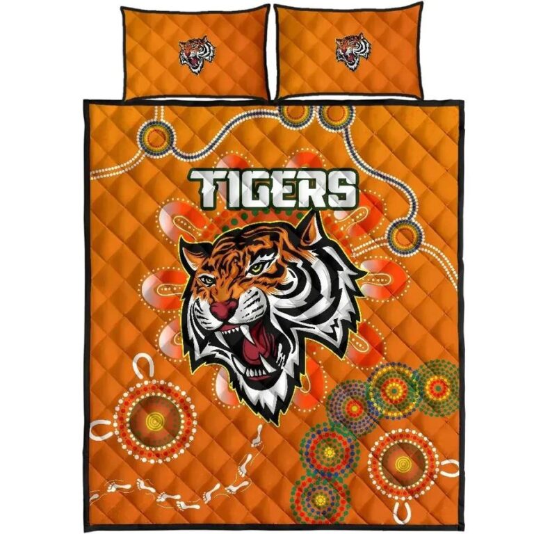 NRL Naidoc Wests Tigers Quilt Bed Set Aboriginal