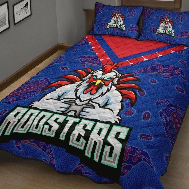 NRL Sydney Roosters Indigenous Anzac Quilt Bed Set Prairie Style