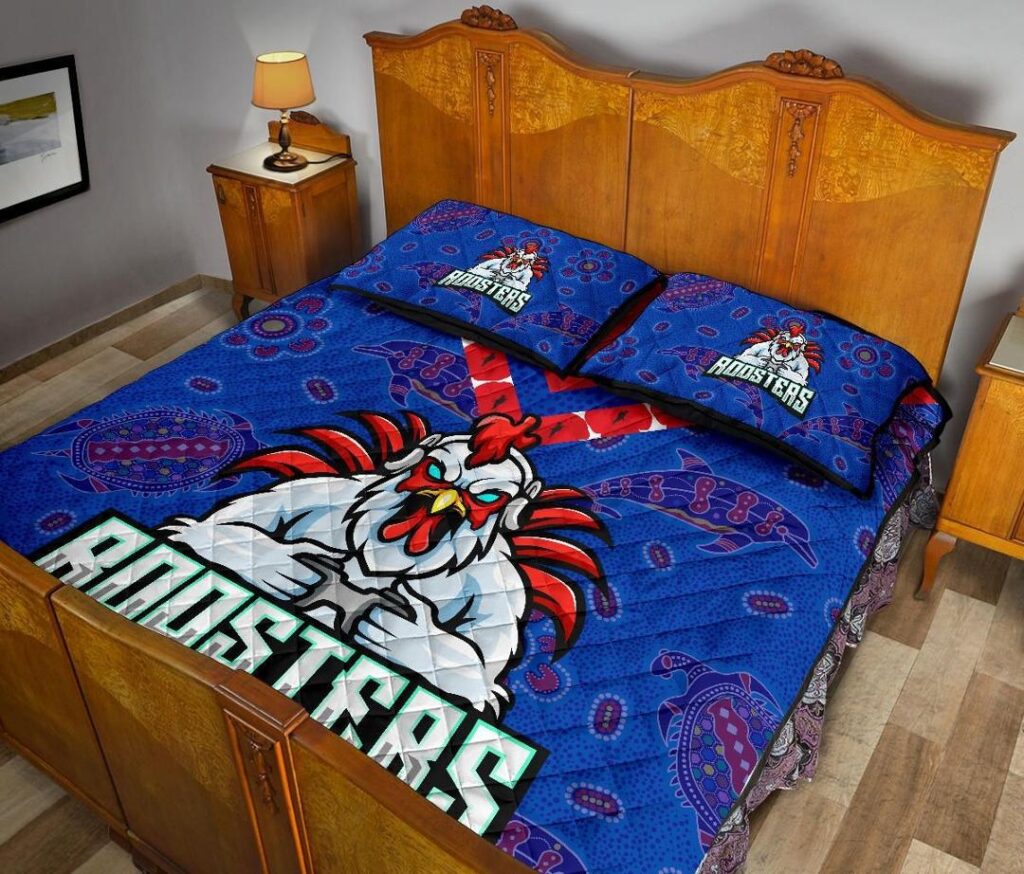 NRL Sydney Roosters Indigenous Anzac Quilt Bed Set Prairie Style