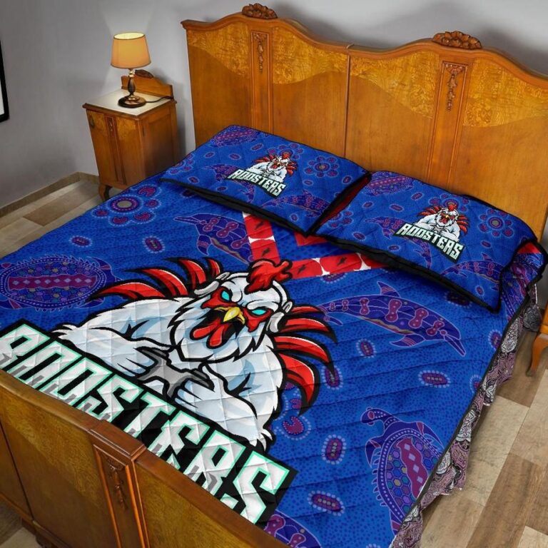 NRL Sydney Roosters Indigenous Anzac Quilt Bed Set Prairie Style