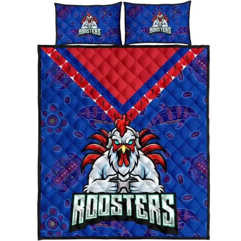 NRL Sydney Roosters Indigenous Anzac Quilt Bed Set Prairie Style