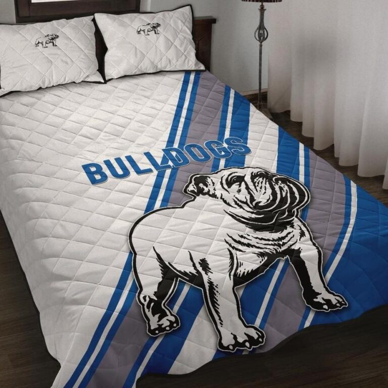 NRL Canterbury-Bankstown Bulldogs Quilt Bed Set Simple Style