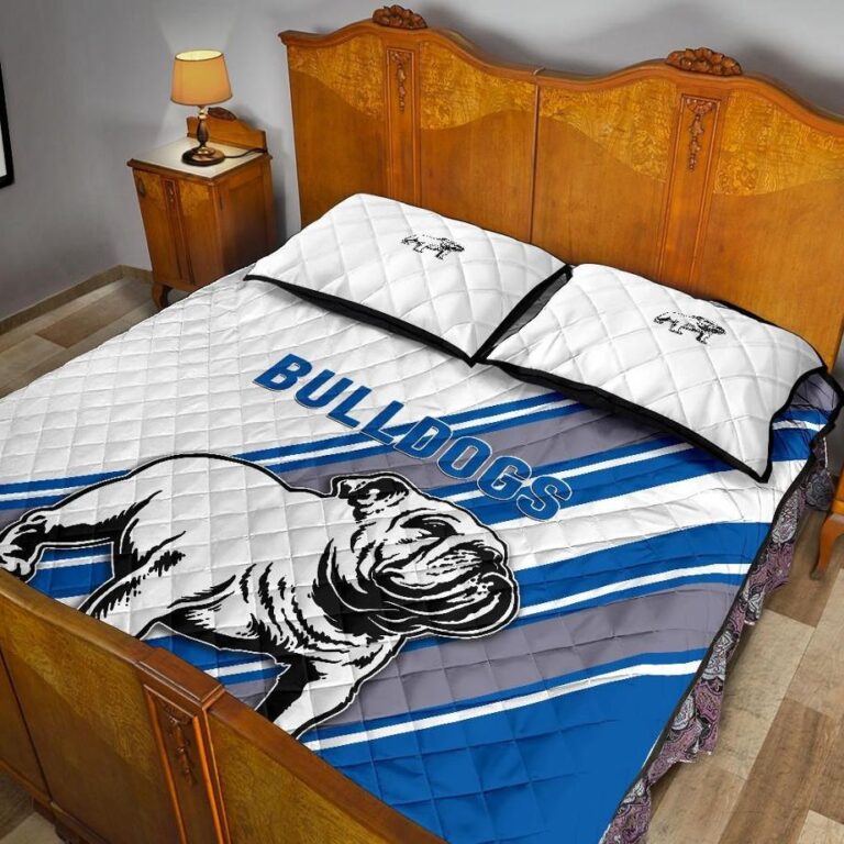NRL Canterbury-Bankstown Bulldogs Quilt Bed Set Simple Style